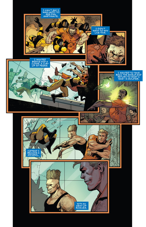 Captain America #11 art by Adam Kubert and Matt Milla